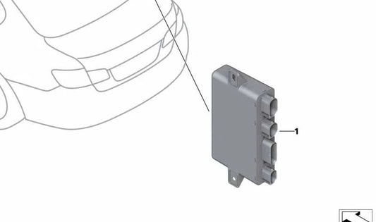 Módulo interfaz de carga OEM 61359470198 para BMW F18, I12, I15. Original BMW.