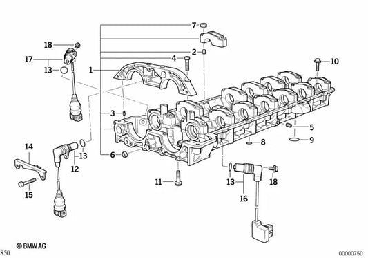 Soporte del sensor OT para BMW Serie 3 E36 (OEM 12141318735). Original BMW