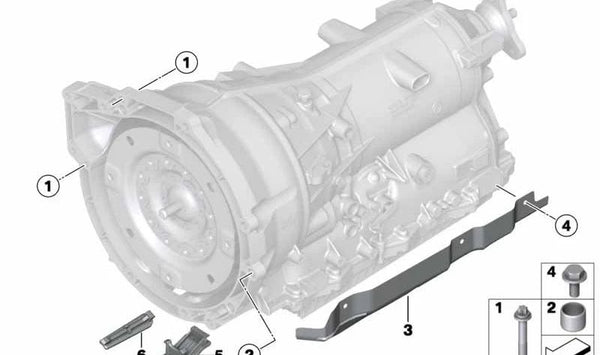 Tapa de cierre para BMW Serie 1 F20, F21 y Serie 3 F30, F31, F35 (OEM 24147623134). Original BMW