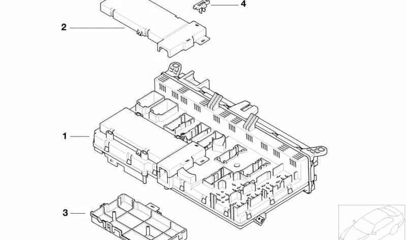 Tapa de la caja de fusibles para BMW X5 E53 (OEM 61138380409). Original BMW