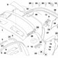 Carril trasero izquierdo para BMW Z4 E85 (OEM 54317043903). Original BMW