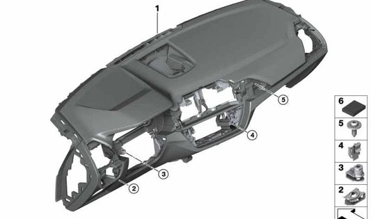 Tablero de instrumentos para BMW G01, G02 (OEM 51457938810). Original BMW