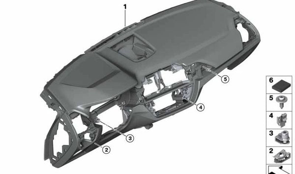 Pantalla Head-Up Display I-Tafel para BMW G08N (OEM 51459632458). Original BMW