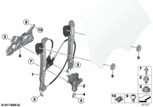 Tornillo de rosca para BMW E87, F21, F22, F23, F87, E90, F34, F36, E84, F25, F26, E70, F15, F85, E71, F16 (OEM 07146955339). Original BMW.