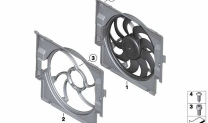 Case du ventilateur OEM 17428626872 pour BMW F22, F30, F31, F32, F36. BMW d'origine