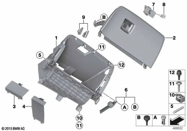 Juego de reparación de amortiguadores para BMW F25, F26 (OEM 51169242094). Original BMW