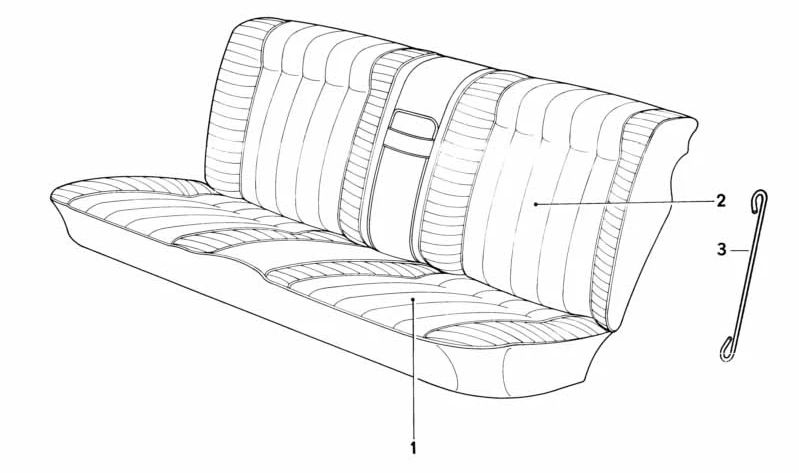 Fabric Seat Cover for BMW 5 Series E34 (OEM 52208143674). Genuine BMW