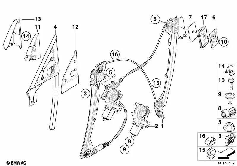 Molde de esquina interior izquierda para BMW Serie 3 E92, E92N, E93, E93N (OEM 51337270893). Original BMW.