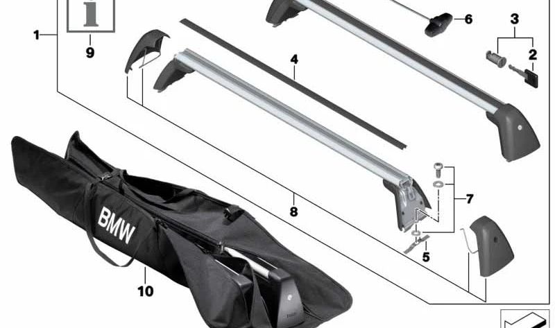 Juego de tapones de cobertura para BMW Serie 1 F20, F21, Serie 2 F22, F87, Serie 3 F30, F34, F80, Serie 4 F32, F36, F82, Serie 7 G11, G12 (OEM 82792405963). Original BMW