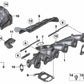 Colector de escape para BMW F07, F10, F11, F01, E70N, E71 (OEM 11627805454). Original BMW