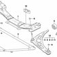 Reparatursatz für rechten Querlenker für BMW E46 (OEM 31122343358). Original BMW