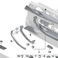 Soporte de colisión para BMW Serie 3 F30, F31, F35, F80; Serie 4 F32, F33, F36, F82; Serie 5 F90, G30, G31, G38 (OEM 07147381506). Original BMW