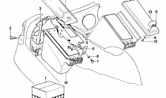 Tuerca hexagonal OEM 07119922028 para BMW (Modelos compatibles: E21, E12, E28, E34, E39, E60, E24, E63, E64, E23, E32, E38, E31, E53). Original BMW.