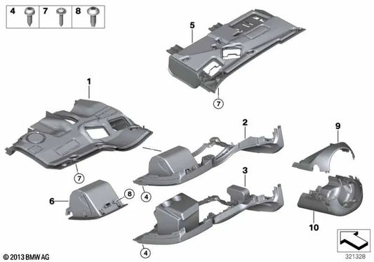 Compartimento de almacenamiento del panel de instrumentos del lado del conductor para BMW E89 (OEM 51459188700). Original BMW