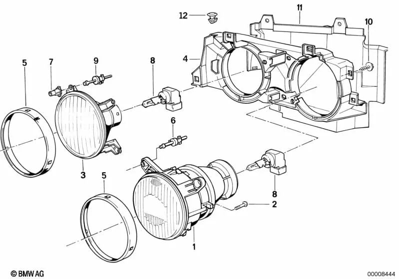 Cubierta derecha para BMW E34 (OEM 51718181382). Original BMW