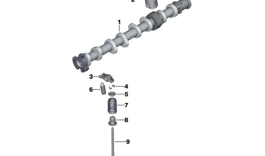 Exhaust Camshaft OEM 11318669192 for BMW (Fit Models: F20, F21, F22, F23, F30, F31, F34, F45, F46, F32, F33, F36, G20, G30, G31, G32, G11, G12, F48, F39, G01, G02). Original BMW.