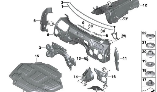 Rechte Seitenrahmendichtung für BMW Z4 G29 (OEM 51487458758). Original BMW