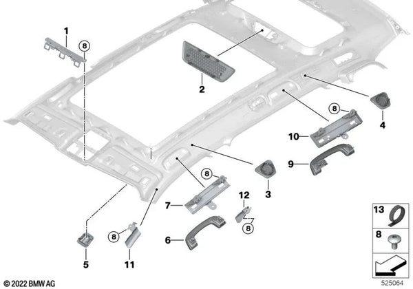 Tapa de Espejo TRIFO para BMW X5 F95, G05, G18, X7 G07 (OEM 51447473341). Original BMW.