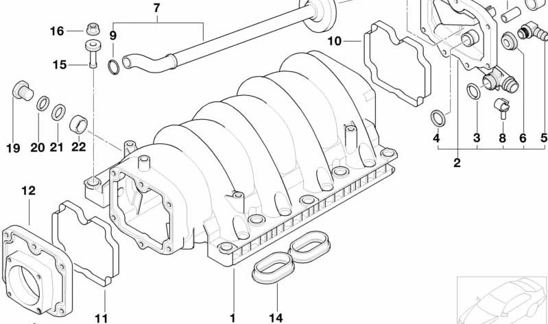 Junta de perfil (profildichtung) OEM 11611736013 para BMW E34, E39, E32, E38, E31, E53, E52. Original BMW.