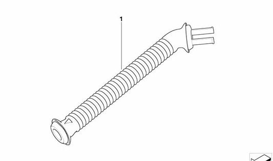 Goma pasacables portón trasero OEM 61133448420 para BMW E86 (Z4 Coupé). Original BMW.