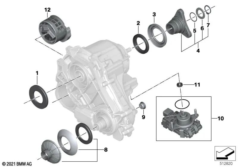 Juego de bridas de salida para BMW F20, F21, F22, F23, F30, F31, F34, F35, G80, G81, F32, F33, F36, G26, G82, G83, F07, F10, F11, F18N, F90N, G30, G31N, F06, F12, F13, G32N, F01, F02, G11, G12, G14, G15, G16, F97, F97N, F98, F98N, F95N, G05, G06, G07, G09