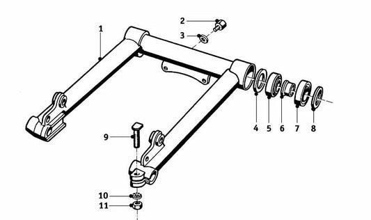 Arandela de ajuste del eje delantero OEM 31411231198 para BMW (E30, E34, E36, Z3). Original BMW.