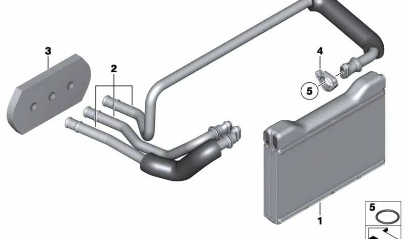 OEM Fixing Clip 64116933924 für BMW E60, E61, F07, F10, F11, E63, E64, F06, F12, F13, F01, F02, F04. Original BMW.