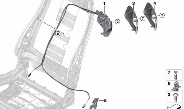 Tornillo de chapa con cabeza de lente para BMW E81, E82, E88, E92, F82 (OEM 07146988879). Original BMW