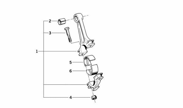 Biela para BMW Serie 3 E21, E30, Serie 5 E12, E28, E34, Serie 6 E24, Serie 7 E23, E32 (OEM 11240618006). Original BMW