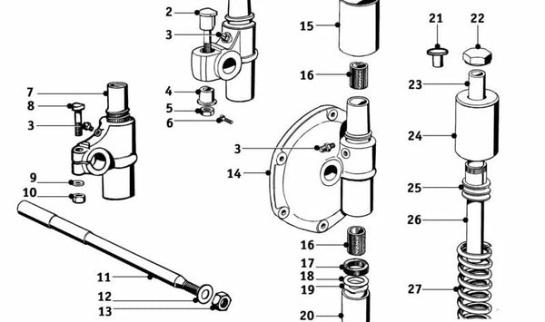 Casquillo OEM 33520007845 para BMW E28, E30, E34, E36, Z1. Original BMW.