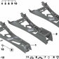 Almohadilla reposapiés consola central OEM 51169266120 para BMW F20, F21, F22, F23, F87. Original BMW.