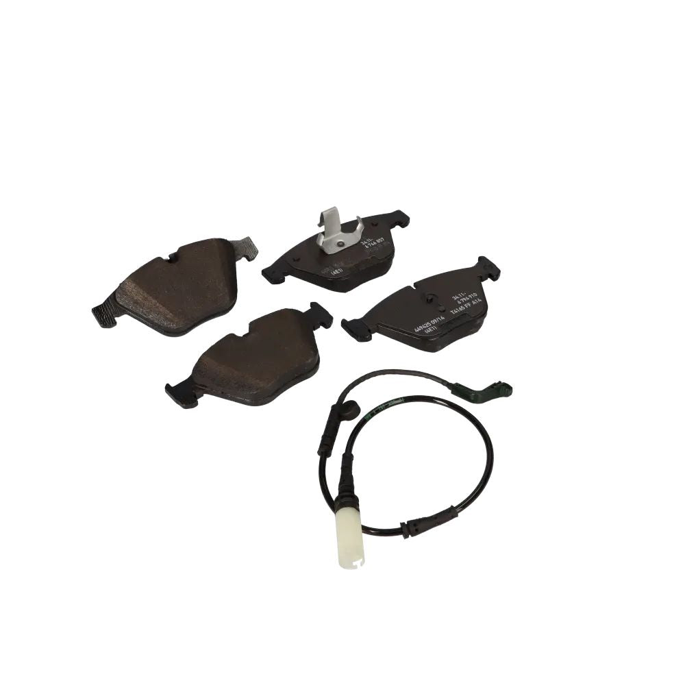 Juego de pastillas de freno con sensor de pastillas de freno para BMW E60, E60N, E61, E61N, E63, E63N, E64, E64N (OEM 34112339270). Original BMW