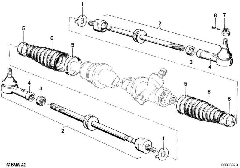 Rótula para BMW E21 (OEM 32111116463). Original BMW