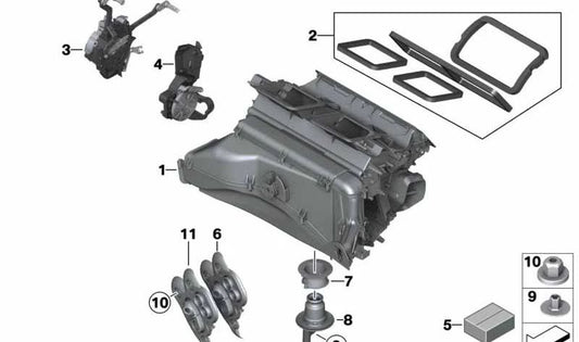 Kondenswasser-Ablaufschlauch für BMW X3 F25, X4 F26 (OEM 64119184361). Original BMW