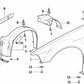 Cubierta derecha OEM 51718151562 para BMW E36 (Todos los modelos compatibles). Original BMW.