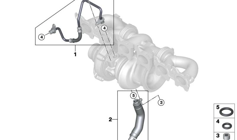 Junta Tórica para BMW Serie 1 E82, E88, F20, F21, Serie 2 F22, F23, F87, Serie 3 E90, E91, E92, E93, F30, F31, F34, F35, F80, Serie 4 F32, F33, F36, F82, Serie 5 F07, F10, F11, F18, G30, G31, G38, Serie 6 F06, F12, F13, G32, Serie 7 F01N, F02N, G11, G12,