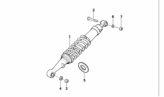 Rondella OEM 33532314972 per BMW E36, E46, E85, E86, Z3, Z4. BMW originale.