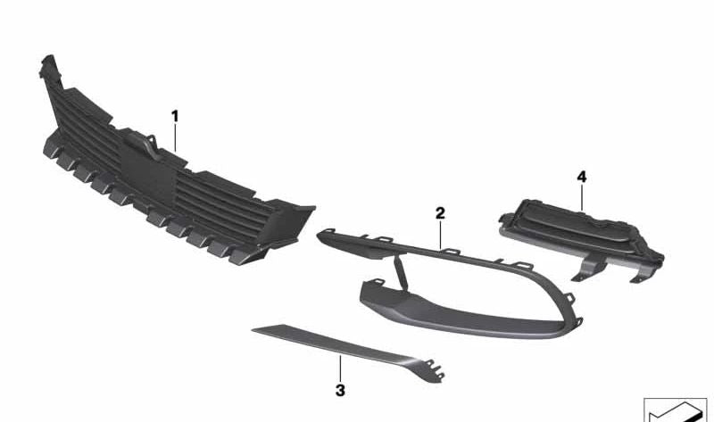 Cubierta AMOEKE izquierda para BMW F06, F12, F13 (OEM 51117362699). Original BMW