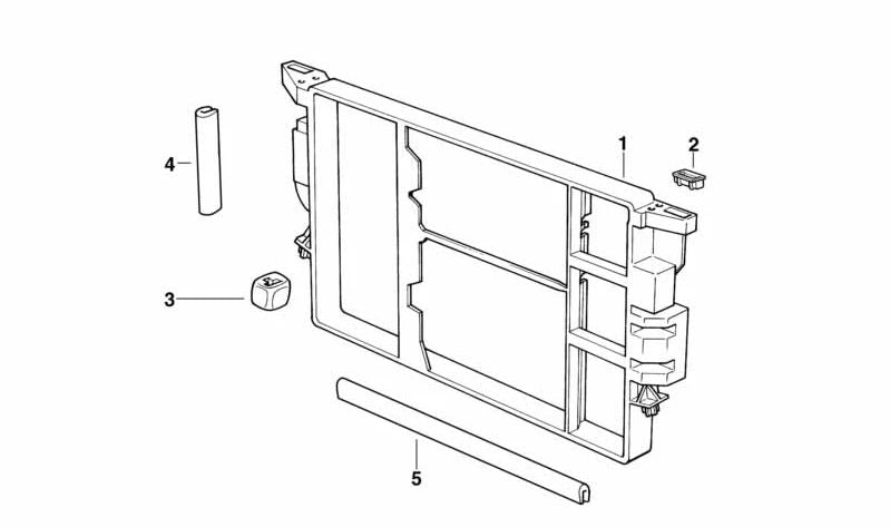 Junta de Perfil para BMW E39 Serie 5, E38 Serie 7, E52 Z8 (OEM 17101737861). Original BMW