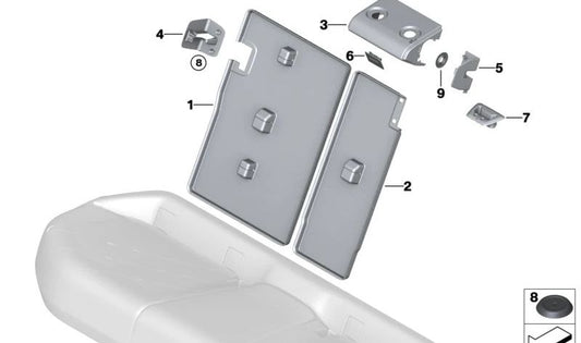 Embels Embels OEM 52205A065A5 per BMW IX (I20). BMW originale.