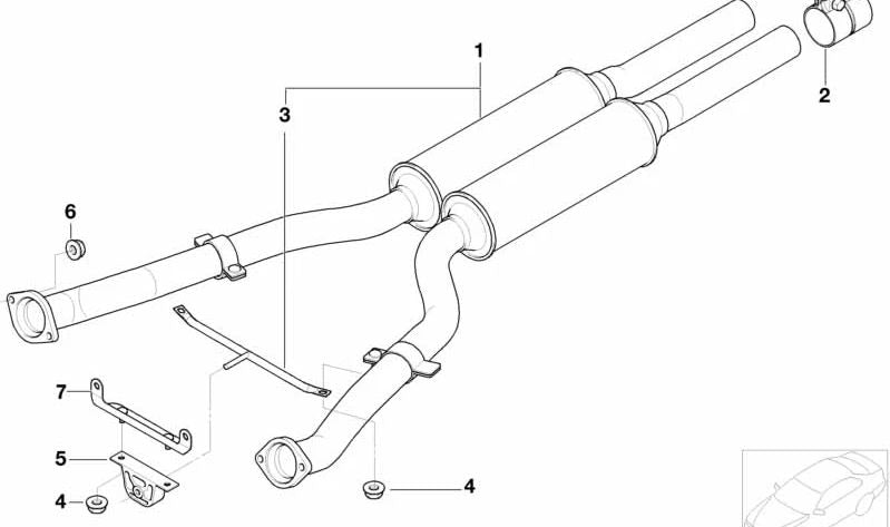 Tuerca hexagonal escape OEM 18301317898 para BMW (E36, E46, E90, E92, E93, E34, E60, E61, E63, E64, E65, Z3, E85, E86). Original BMW.