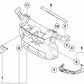 Suporte de bloqueio de reforço OEM 51647123405 para BMW E81, E82, E87, E88. BMW original.