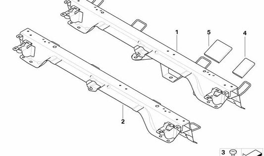 Cubierta Isofix exterior para BMW X5 E70, E70N, X6 E71, E72 (OEM 52209162635). Original BMW