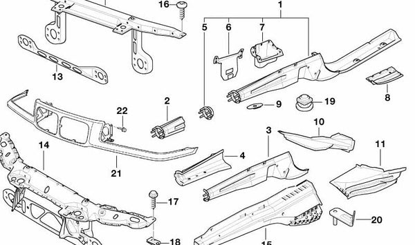 Soporte de motor derecho completo para BMW Serie 3 E36 (OEM 41118161944). Original BMW