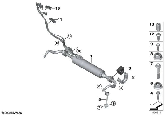 Seillift für BMW X6 F96N, XM G09 (OEM 37105A02879). Original BMW