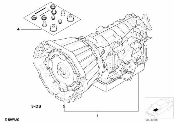 Juego de juntas para BMW Serie 5 E39, Serie 7 E38, Serie 8 E31, X5 E53, Z8 E52 (OEM 24271422686). Original BMW.