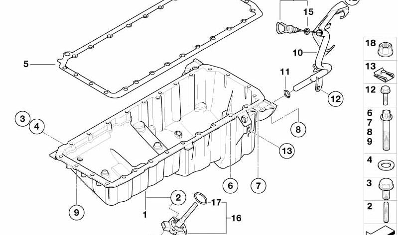 Varilla de medición de aceite OEM 11437798544 para BMW E90, E91, E92, E93. Original BMW.