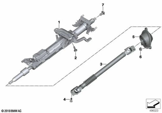 Fuelle para el eje de dirección para BMW Z4 G29 (OEM 32306862103). Original BMW