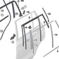 Rear left door window frame moulding for BMW F25 (OEM 51357239737). Original BMW