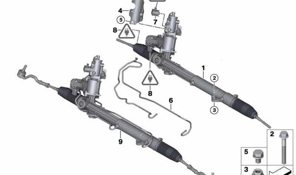 Sistema de Dirección Hidráulica ActivDrive para BMW X5 E70, E71, E70N (OEM 32102475179). Original BMW